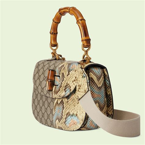 gucci bamboo bag in pitone|gucci bamboo handbags.